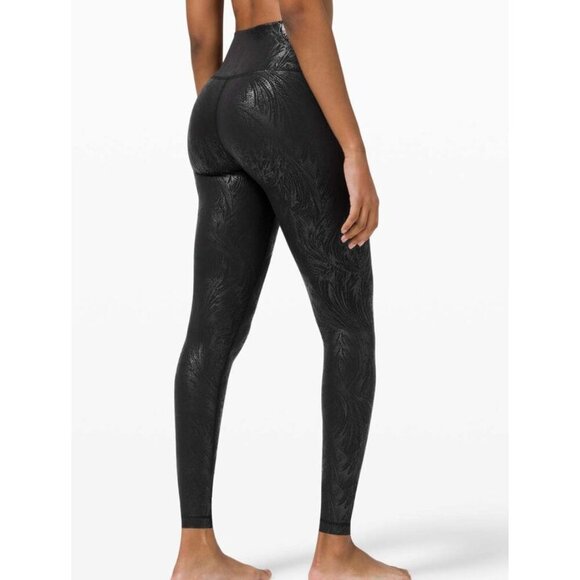 Lululemon Wunder Under High-Rise Tight 28" *Shine Acclimatize Black Black Foil 4 - Picture 1 of 7